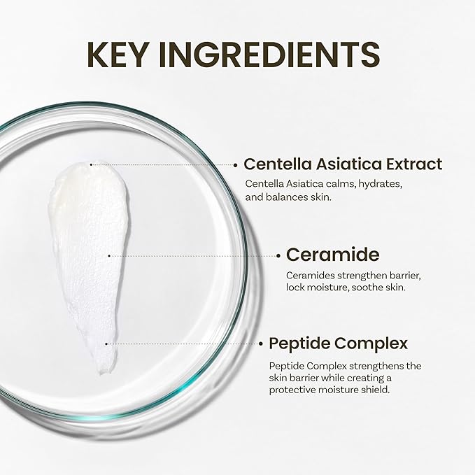 ONGREDIENTS Skin Barrier Moisture Deep Cleanser | Daily Face Wash for All Types | Centella, Peptide, AHA, LHA, Hydrating, Soothing, Pore Tightening | Vegan, Korean Skin Care 4.06 fl Oz-Velvo Beauty