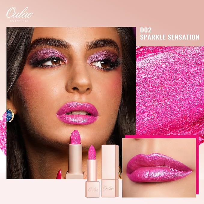 Oulac Lipstick & Lipliner Set 3PCS High Impact Lipcolor with Moisturizing Formula, Vegan Beauty, Full-Coverage Lip Color, Gift Lipstick for Women, LL09+15+D02-Velvo Beauty
