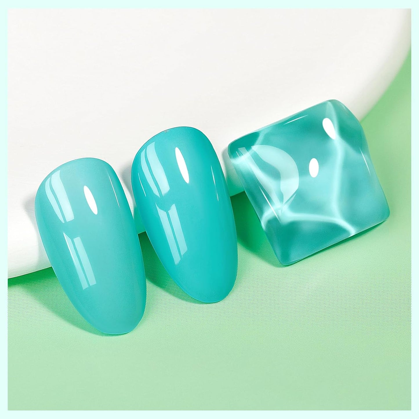 Quick Dry Nail Polish, Pastel Green Nail Lacquer Regular Fast Dry Fingernail Polish Bulk Non Gel Long-Lasting DIY Salon Gift For Women-Velvo Beauty