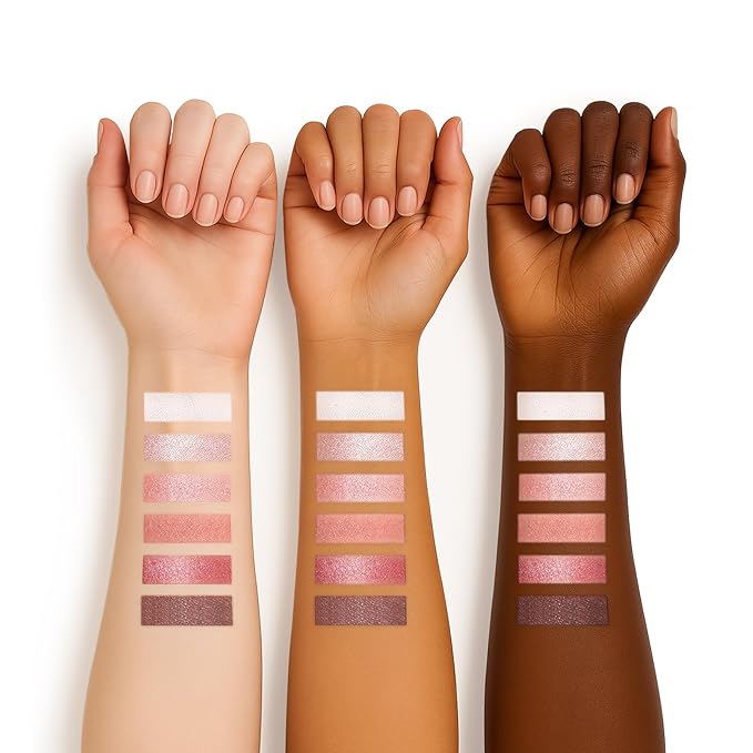 6 Colors Mini Naked Eyeshadow Makeup Palette Blush-colored Neutral Tone Eye Shadow Matte & Shimmer Nude Make Up Pallet with Mirror Blendable Highly Pigmented Travel Size Gift Kit 03-Velvo Beauty