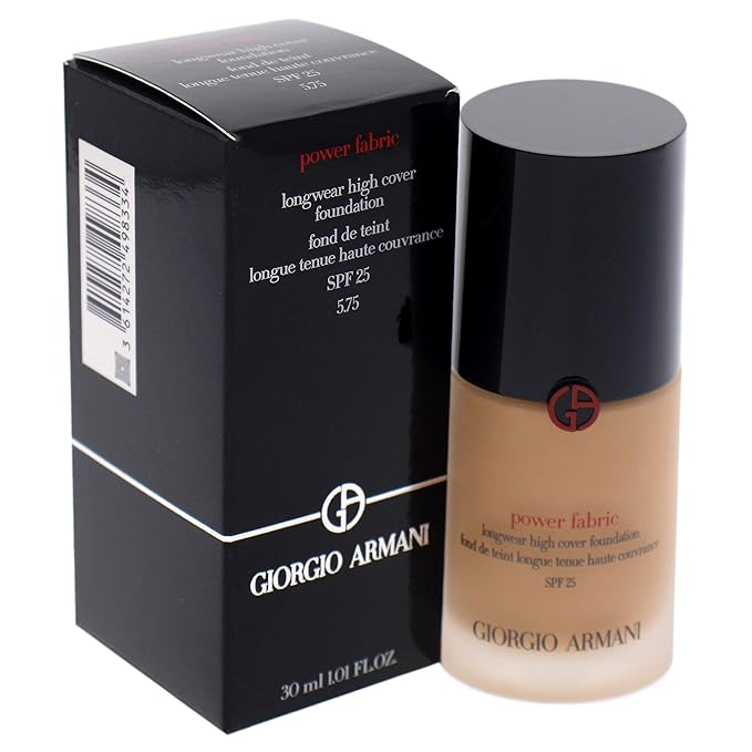 Giorgio Armani Power Fabric Longwear High Cover Foundation SPF 25 - 5.75 Women Foundation 1 oz-Velvo Beauty