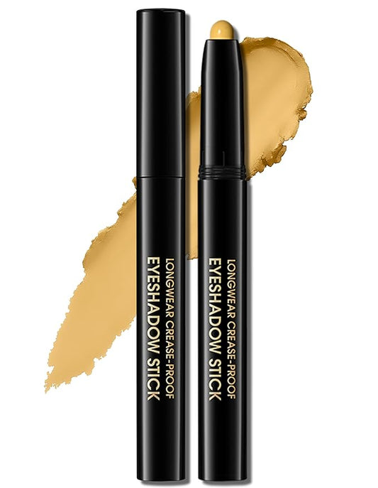 Erinde Waterproof Eyeshadow Stick, Cream Eye Shadow Stick, Long-Lasting, Crease-Proof, Cream to Powder Buildable & Blendable Eye Shadow Pencils Crayon, Vegan & Cruelty-Free, 07 Sun-Velvo Beauty