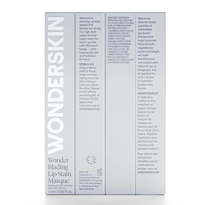Wonderskin Wonder Blading All Day Lip Stain Peel Off Masque - Long Lasting, Waterproof and Transfer Proof Nude Lip Tint, Matte Finish Peel Off Makeup (Lovely Masque)-Velvo Beauty