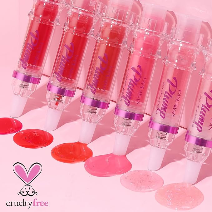 Natural Spicy Lip Plumping Booster Lip Plumping Oil,Lip Plumper Gloss, Ultra-Hydrating & Nourishing Plump and Pout Lip Plumper, Glossy Finish Fuller Lip Plumping Lip Gloss for Women Girls(3PC)-Velvo Beauty