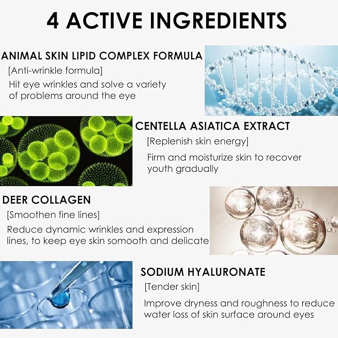 Magic Eye Cream, Instantly Remove Under Eye Bags Wrinkles Puffiness Dark Circles and Fine Lines, Anti Aging Eye Cream for Men Women-Velvo Beauty