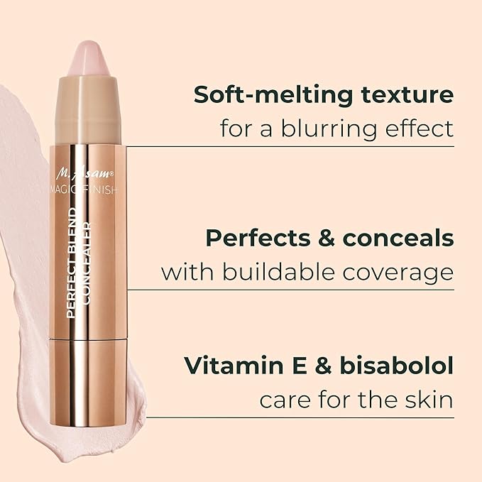 M. Asam MAGIC FINISH Perfect Blend Concealer Fair (0.1 Oz) - concealer perfects & conceals blemishes & imperfections, make-up with adjustable coverage & instant blur effect, vegan-Velvo Beauty