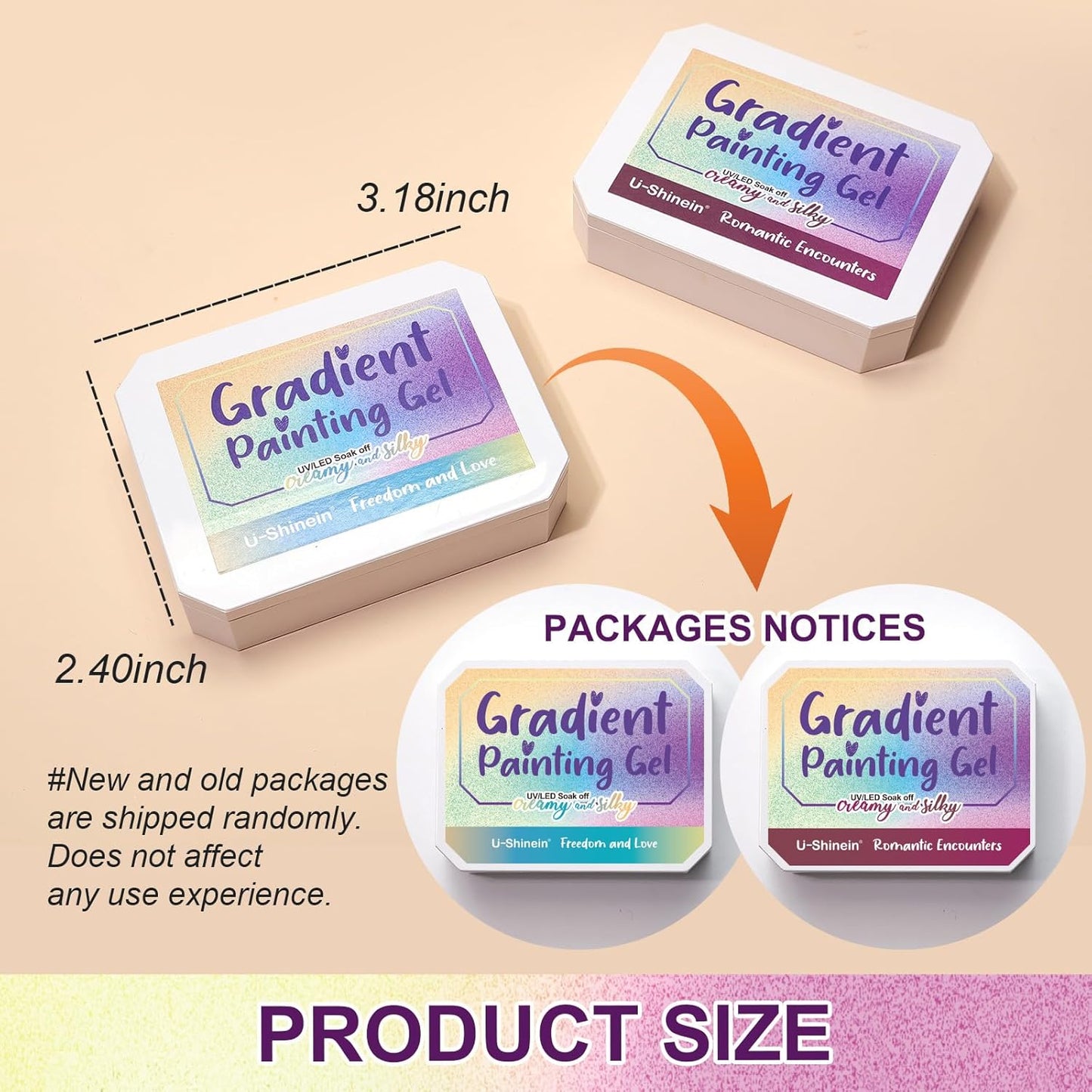 Gradient Painting Gel, 9 Colors Ombre Gel Nail Polish Nude Pink for Pigment Pat Nails Aura Nails French Manicure Long Lasting Home Salon DIY Nail Art Terracotta Blush-Velvo Beauty