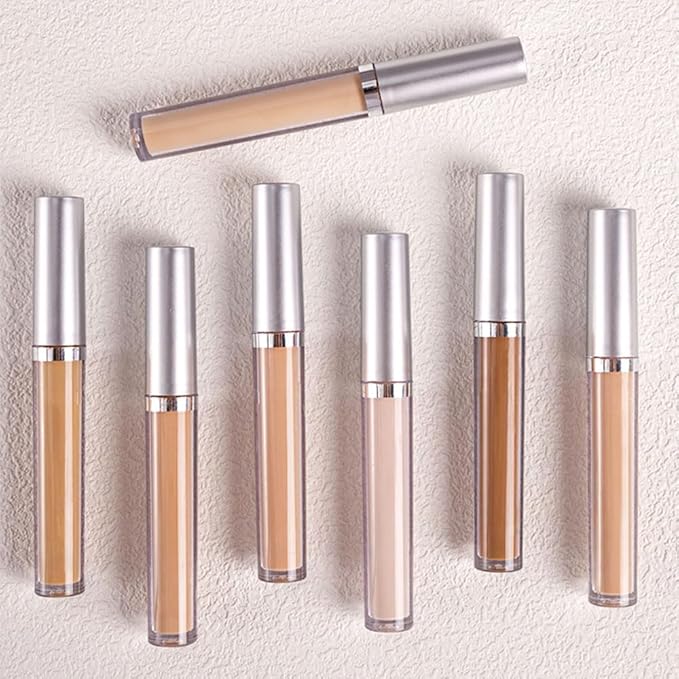 Kaely 2Pcs Hydrating Concealer Wand,Full Coverage Liquid under Eye Concealer,Long Lasting Waterproof Primer Makeup for Dark Circles and Puffiness Trouble Spots Redness,Eye Ring corrector de ojeras 02-Velvo Beauty