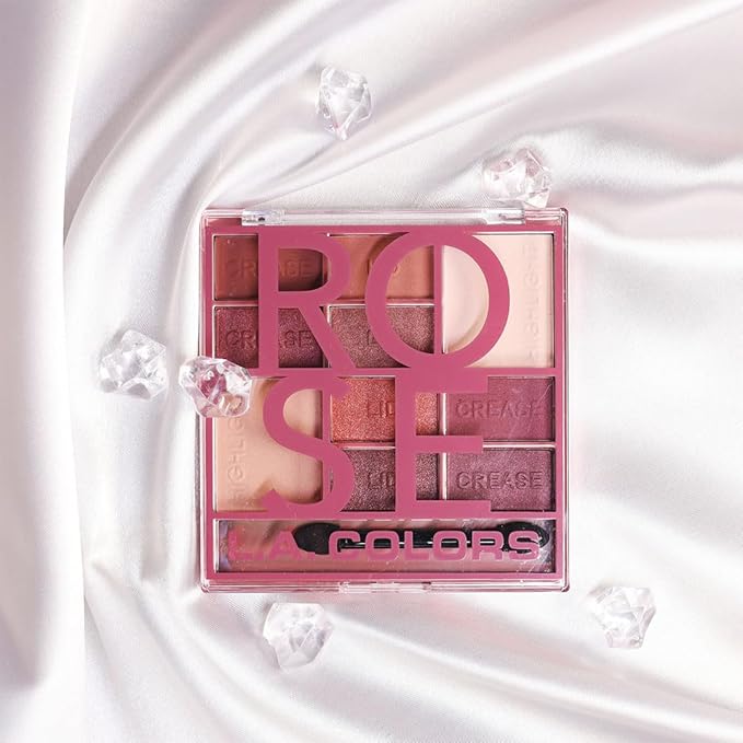 L.A. COLORS Color Block Eyeshadow, Rose CES136-Velvo Beauty