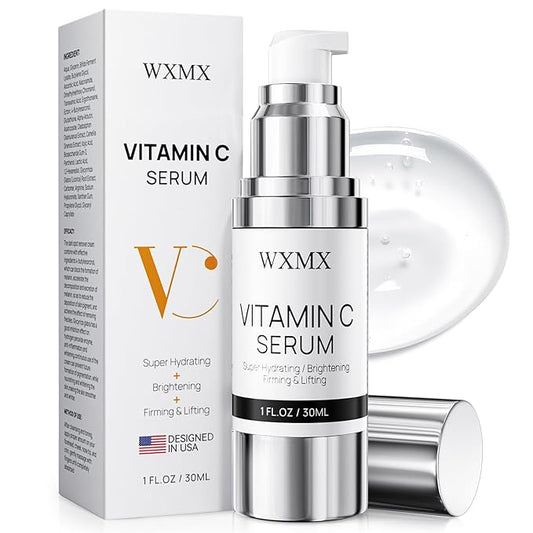 Super Vitamin C Face Serum for Mature Skin: All-in-One Hydrating Anti-Aging Formula by Vitamin C, Hyaluronic Acid, Caffeine-Firming, Lifting, Targets Dark Spots, Wrinkles, 1 fl oz (Pack of 1)-Velvo Beauty