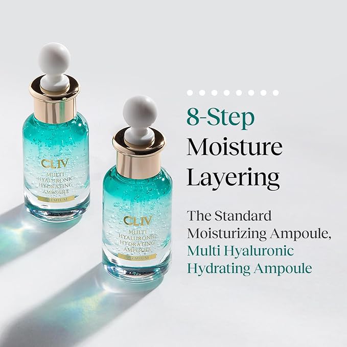 Multi Hyaluronic Hydrating Ampoule 30ml / 1.01 fl oz – Korean Skincare Nourishing Serum with 85% Hyaluronic Acid, 8-Layer Hydration Technology, Ceramides & Panthenol for Deep Moisture Care-Velvo Beauty