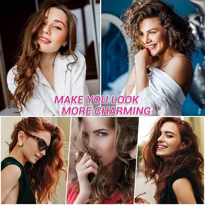 Rollers Hair Curlers 49 Pcs Set with 24Pcs Self Grip Hair Rollers 4 Sizes and 24 Pcs Hair Clips for Blowout Look Long Medium Short Thick Hair Volume-Velvo Beauty