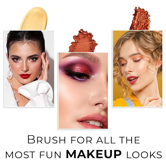 Profusion Cosmetics Pointed Crease Eyeshadow Brush Soft Synthetic Eyeshadow Blending For small Crease Eyebrow Long Lasting smudge Flawless Makeup Look-Velvo Beauty