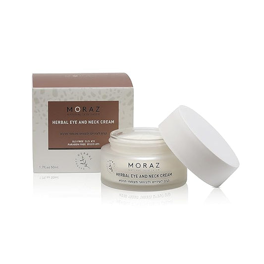 Moraz Herbal Eye and Neck Cream - Pomegranate Moisturizer - Neck and Under Eye Cream - Shea Butter Infused Skin Care - Anti Aging Eye Cream - 1.7 oz-Velvo Beauty