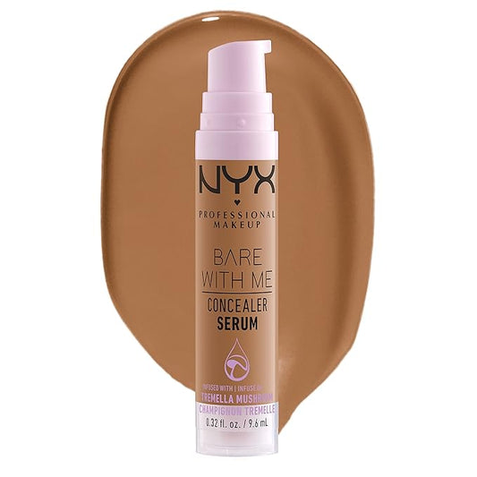 NYX PROFESSIONAL MAKEUP Bare With Me Concealer Serum, Up To 24Hr Hydration - Deep Golden-Velvo Beauty