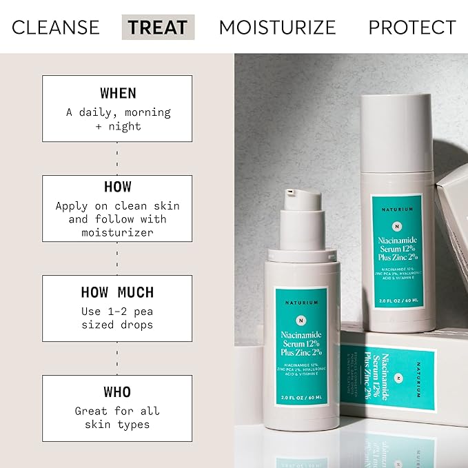 Naturium Niacinamide Face Serum 12% Plus Zinc 2% Jumbo, Anti-Aging, Pore Minimizer & Dark Spot Corrector with Hyaluronic Acid & Vitamin E, Vegan & Cruelty-Free, 2 oz-Velvo Beauty