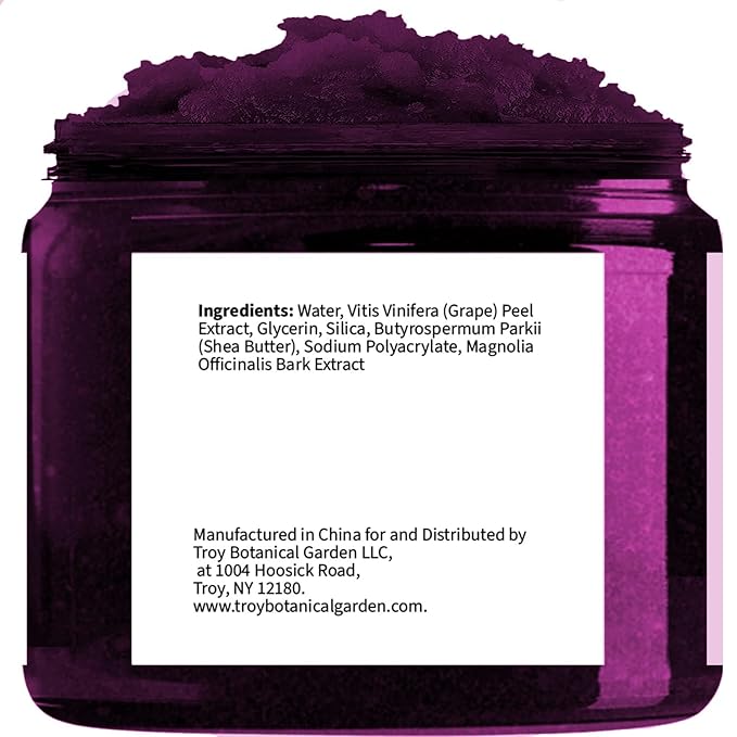 Grape Body & Foot Scrub 10 oz - Improves the elasticity and firmness of skin - Removes dead skin cells, and tighten and tone skin - The best stocking stuffer.-Velvo Beauty