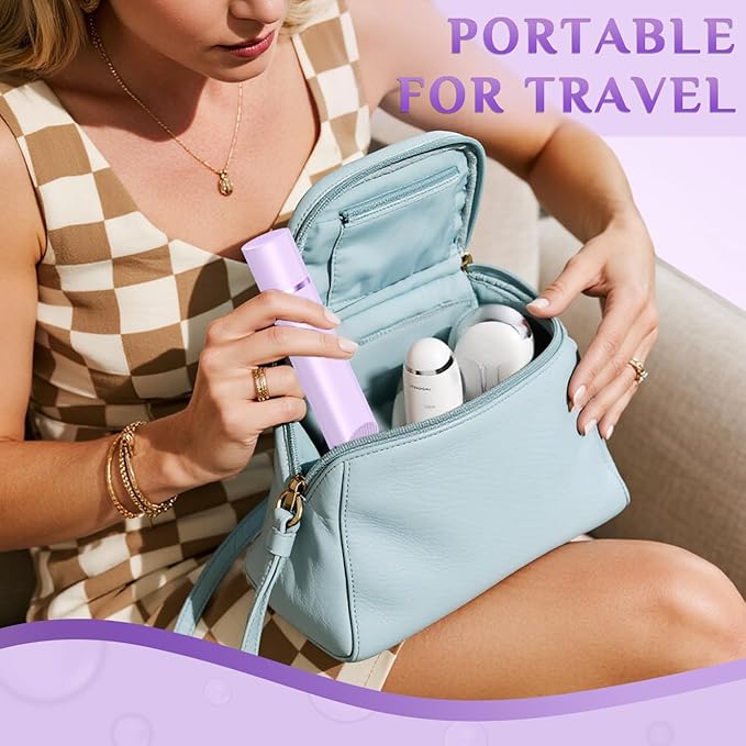 2025 New 2-in-1 Electric Bikini Trimmer for Women - Dual Head Electric Razor,Waterproof Painless Bikini Shaver, Pubic Hair Trimmer for Private Area & Body Hair, Purple-Velvo Beauty