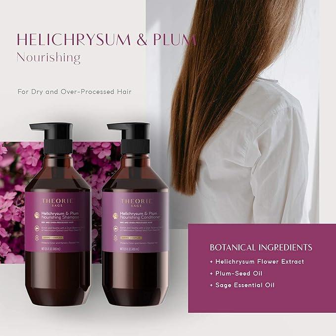 Theorie Helichrysum & Plum - Nourishing Conditioner - For Dry & Over Processed Hair, 400mL-Velvo Beauty