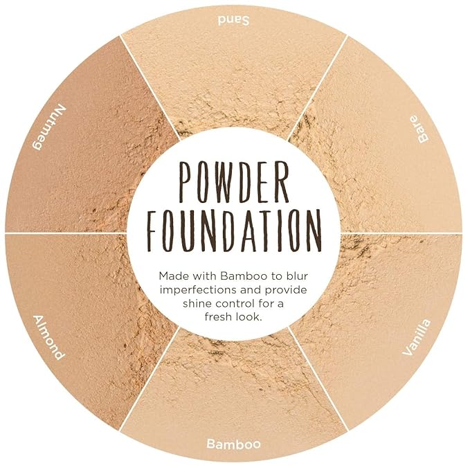 Burts Bees 100% Natural Mattifying Powder Foundation, Sand - 0.3 Ounce (Pack of 2)-Velvo Beauty