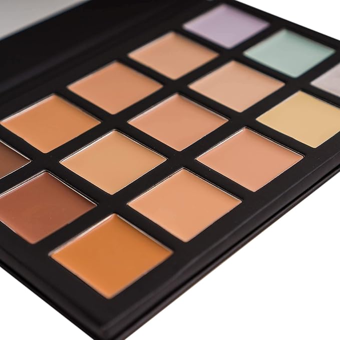 SHANY Cream Concealer Foundation Color Corrector Makeup Palette with Mirror - 12 Color Cosmetics Palette - CONCEALER-Velvo Beauty