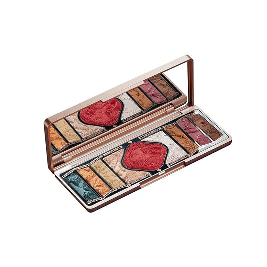FLORASIS Floral Engraving Phoenix Makeup Palette (01 Gold Brown)-Velvo Beauty