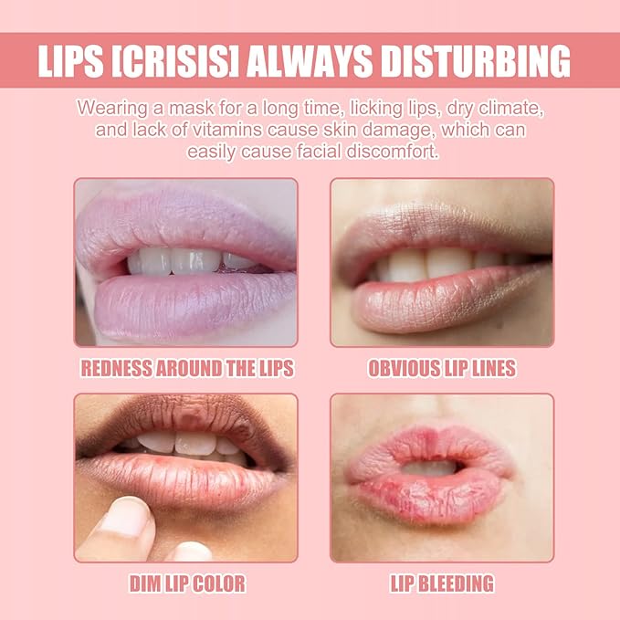 Honey Lip Balm Pot, Propolis Lip Mask, Strawberry Hydrating Propolis Lip Sleeping Mask, Prevent Dry&Cracked, Lip Repair Nourishes the Lip Skin (4pcs Strawberry)-Velvo Beauty