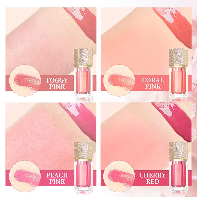 Soft Cream Blush, Liquid Blush for Natural Dewy Blush Makeup, Lightweight Blush for Cheeks, Long-Wearing Smudge Proof Liquid Blush Makeup, Cream Liquid Cream Blush Makeup - Foggy Pink-Velvo Beauty