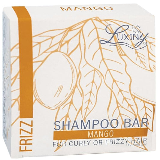 Shampoo Bar, Natural, Made in USA, Up to 60 Washes, Vegan, Sulfate Free, Mango, 2.2 Ounce, Shampoo Bar All Hair-Velvo Beauty
