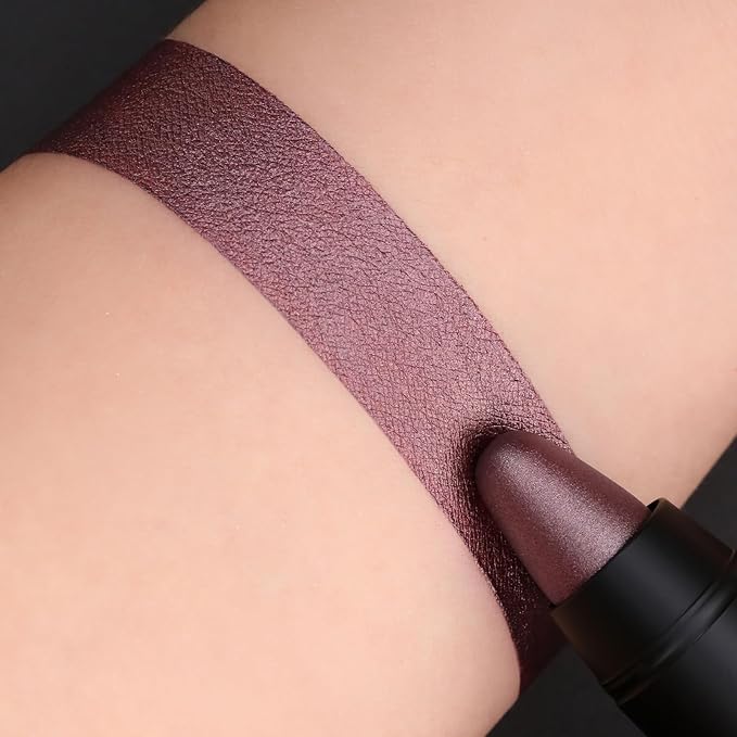 FOCALLURE Ultra Chic Metallic Lipstick,Rich Vitamin E Lip Crayon,Lightweight Shinning Color without Drying or Fading,Long Lasting Lips Makeup,#22 Pottery-Velvo Beauty