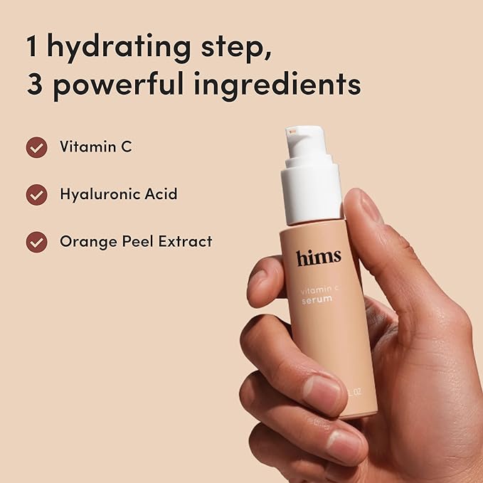 hims Vitamin C Serum for Men - Brightens, Evens Skin Tone, Reduces Wrinkles - Highly Concentrated Anti-Aging Vitamin C Face Serum for Men - 1 fl oz-Velvo Beauty