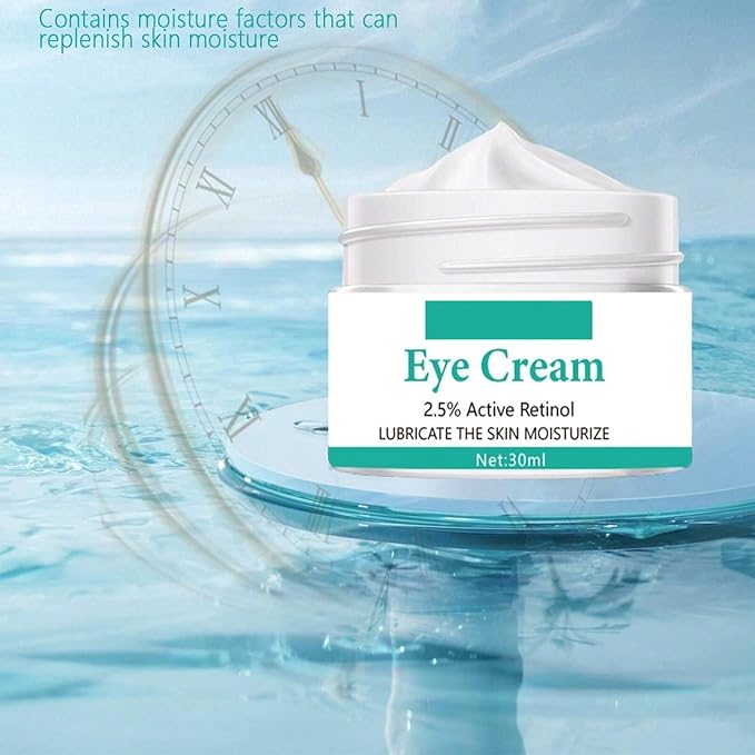 Eye Cream with 2.5% Active Retinol Anti Puffiness Caffeine Under Eye Cream Collagen Deep Moisturizing Anti Wrinkle Reduce Fine Lines Improve Dark Circles Anti Aging-Velvo Beauty