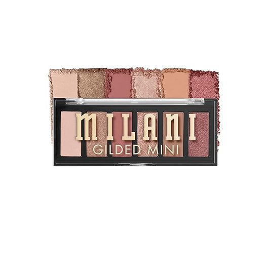 Milani Gilded Mini Eyeshadow Palette with 6 Matte & Shimmer Hues - It's All Rosé-Velvo Beauty
