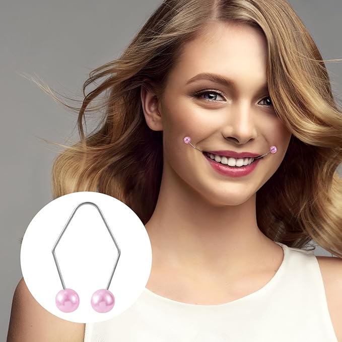 4pcs Pink White Natural Dimple Maker Beautiful Smile Facial Muscle Dimple for Cheeks-Velvo Beauty