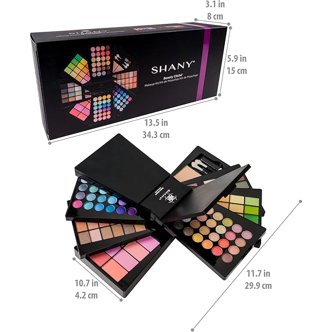 The SHANY Beauty Cliche Makeup Set - All-in-One Makeup Palette with Eyeshadows, Face Powders, and Blushes-Velvo Beauty