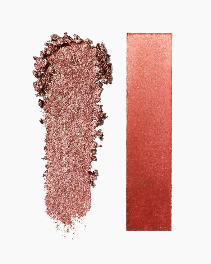 MAKE Beauty Multi-Chromatic Eye Shadow. Metal Reflecting Luminous Foil Finish Creamy, Buildable, Dimensional Long-wear, Crease-proof Powder Eyeshadow, Multichrome Shade - Blaze, Bronze-Velvo Beauty