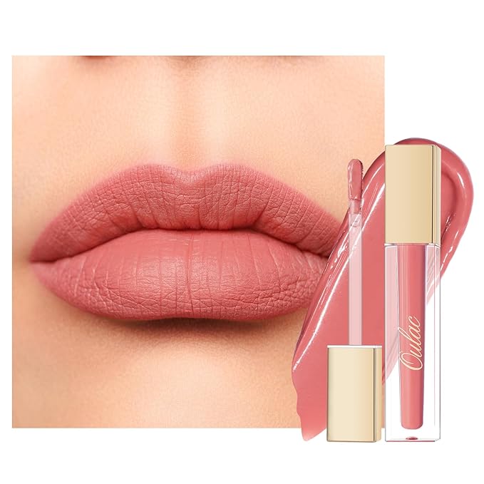 Oulac Pink Matte Lipstick for Women, Long Lasting Liquid Lip Stick High Impact Lip Gloss Full Coverage Lip Makeup with Vitamin E Waterproof Formula,Vegan M31-Velvo Beauty