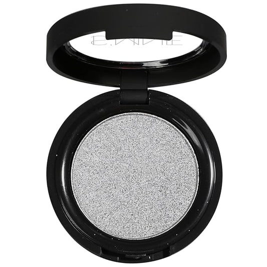 ISMINE Single Eyeshadow Powder Palette (SILVER GRAY) Shimmer Gray, High Pigment, Longwear Single Grey Eye Makeup for Day & Night (#14)-Velvo Beauty