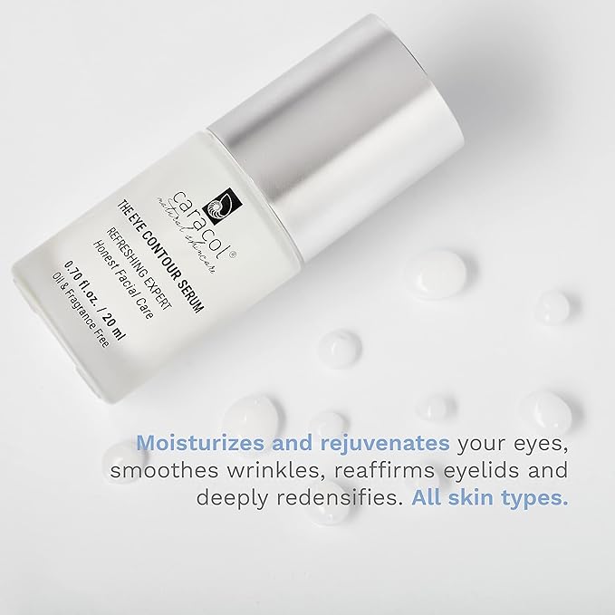 Revitalizing Eye Serum w/Snail Secretion Filtrate, Vitamin E, Chamomile & Aloe Vera - Under Eye Care for Moisturizing and Hydrating - No Parabens & No Sulfates (0.70 fl. oz)-Velvo Beauty