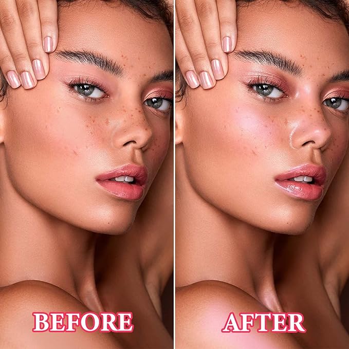Face Glitter Blush Shimmer Waterproof Highlighter Blusher Powder,Facial Contour Corrector Long Lasting Glitter Illuminator Highlighter Palette Shimmer Highlight Makeup Palette(05#)-Velvo Beauty