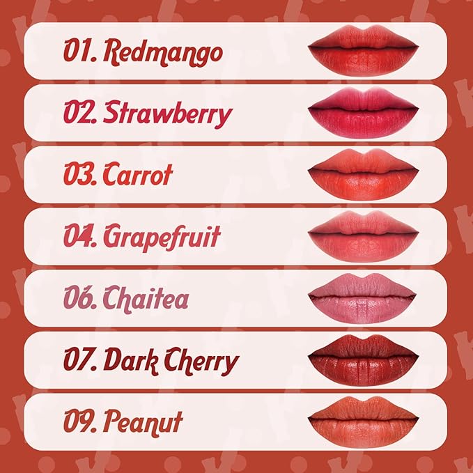 THESAEM Saemmul Mousse Candy Tint #9 Peanut Mousse - High Pigment Matte Finish Long Lasting Lip Stain with Honey Extracts to Hydrate Lips - Weightless & Smudge-Proof, 0.3 fl.oz.-Velvo Beauty