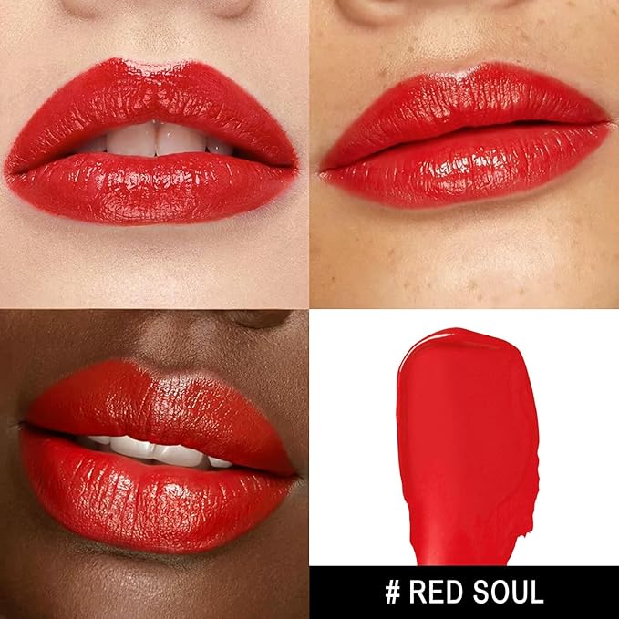 3Pc Moisture Lipsticks for Women Nude Pink Red Lipstick Hydrate Tinted Lip Balm for Dry Cracked Lips Glossy Lip Color, MA55/62/63-Velvo Beauty