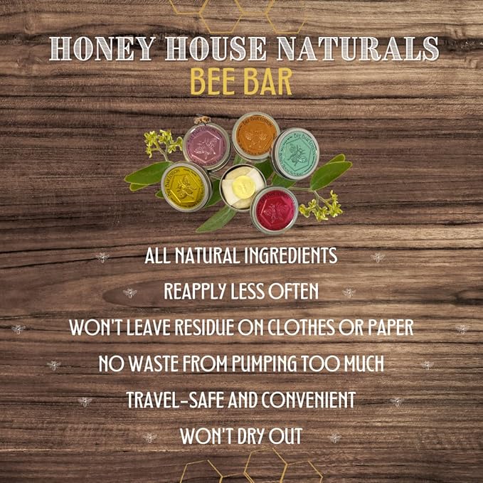 Bee Bar Honey House Naturals Duo – Natural – Small .6 ounce & Large 2 ounce (Natural)-Velvo Beauty