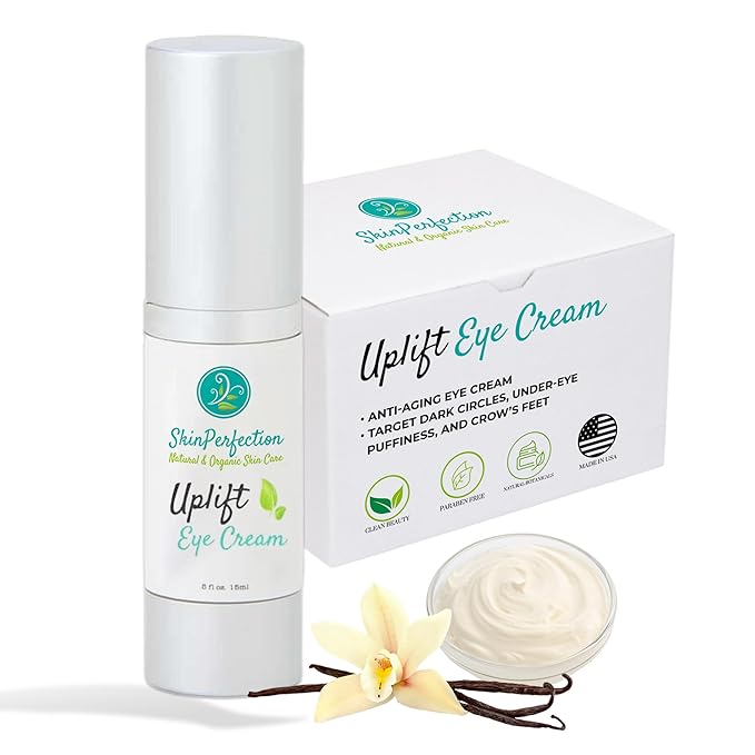 Revitalize Your Eyes: Uplift Anti-Aging Eye Cream for Dark Circles, Wrinkles & Puffiness Peptide Complex Haloxyl Lift Tighten Droopy Lids Argireline Matrixyl Pepha Tight .5 oz-Velvo Beauty