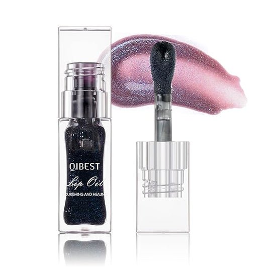 Magic Color Changing Moisturizing Lip Glow Oil Plumping Glimmer Glow Lipstick, Hydrating Lip Gloss Lip Care, Long Lasting Non-sticky Fresh Texture Lip Oil (Color Changing 05)-Velvo Beauty