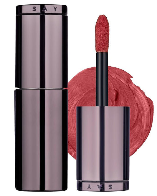 HEVVYMAKEUP Blurring Effect Lip Tint - Airy Velvet Matte Lips - Vegan, Longwear, Vibrant, Buildable Creamy Soft Texture - Korean Lip Makeup, Dear Sorbet, 0.13 fl.oz.-Velvo Beauty