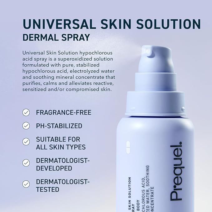 Skin Universal Skin Solution Hypochlorous Acid Spray for Face and Body. HOCL Facial Cleanser and Dermal Spray with Electrolyzed Water and Mineral Complex. pH-Stabilized Skin Care. 4oz-Velvo Beauty