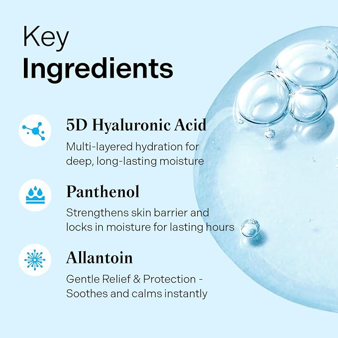 Torriden DIVE IN Hyaluronic Acid Serum 50ml (1.69 fl.oz.) | Deep Hydration to Get Glow Skin | Hyaluronic Acid, Panthenol, Allantoin | Korean Facial Serum-Velvo Beauty