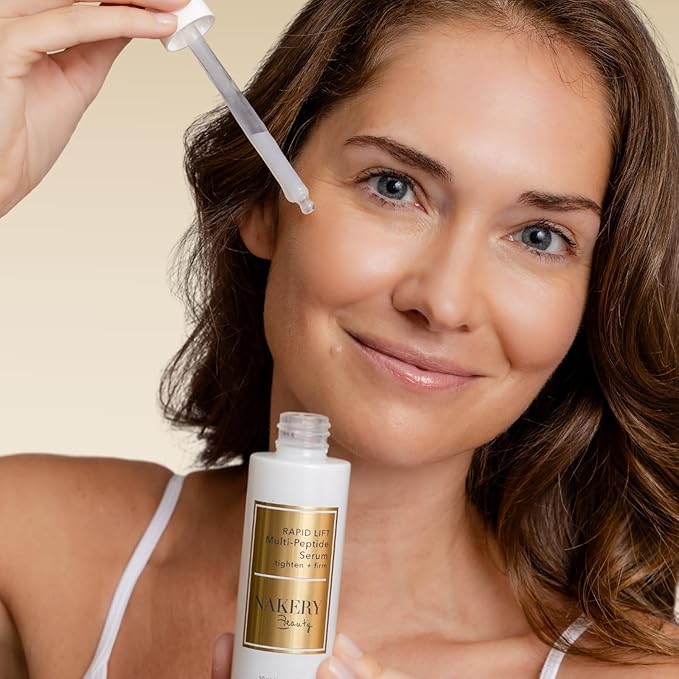 Nakery Collagen Peptide Serum for Women - Rapid Lift Face Serums for Anti Aging Face Tightening and Lifting - Multi Peptides Collagen Serum for Face & Crepey Skin to Firm Wrinkles & Sagging Skin-Velvo Beauty