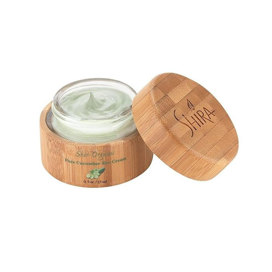 Shir-Organic Pure Cucumber Eye Cream For Dark Circles Eye Puffiness Wrinkles Instant Hydration Anti Aging Eye Cream for All Skin Type (15 ML)-Velvo Beauty